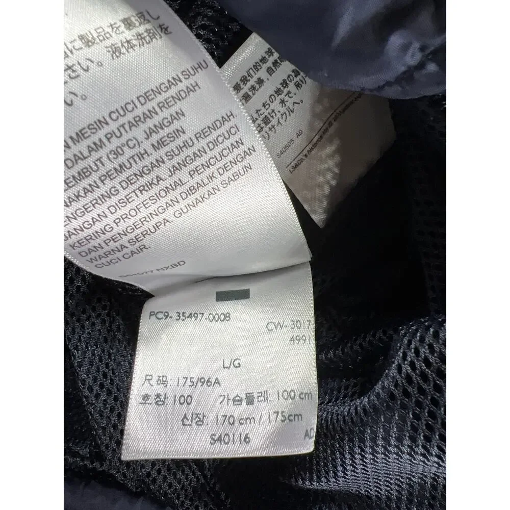 Levi’s Navy Blue Coach Swishy Jacket Large Streetwear Windbreaker Minimalist